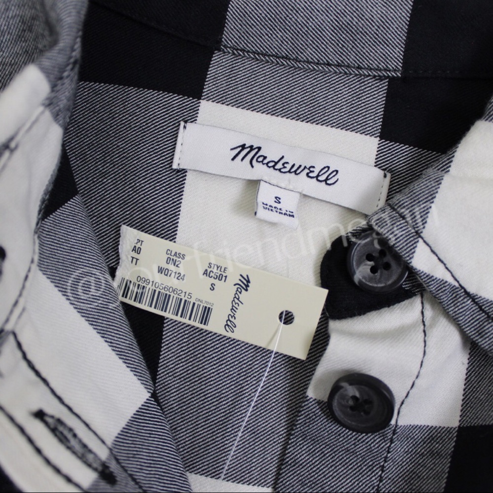 Madewell Shirt Jacket Shacket in Buffalo Plaid - Picture 9 of 10